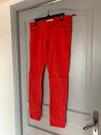 Jean skinny rouge femme