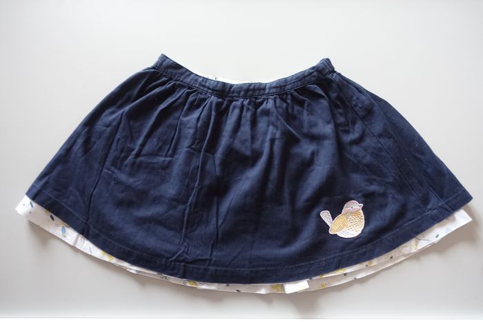 Jupe imprimée réversible fille 10 ans