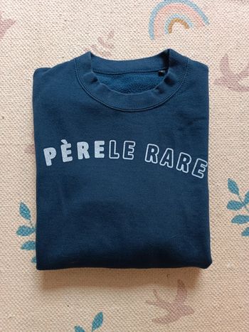 Sweat pèrele rare S bleu marine papa