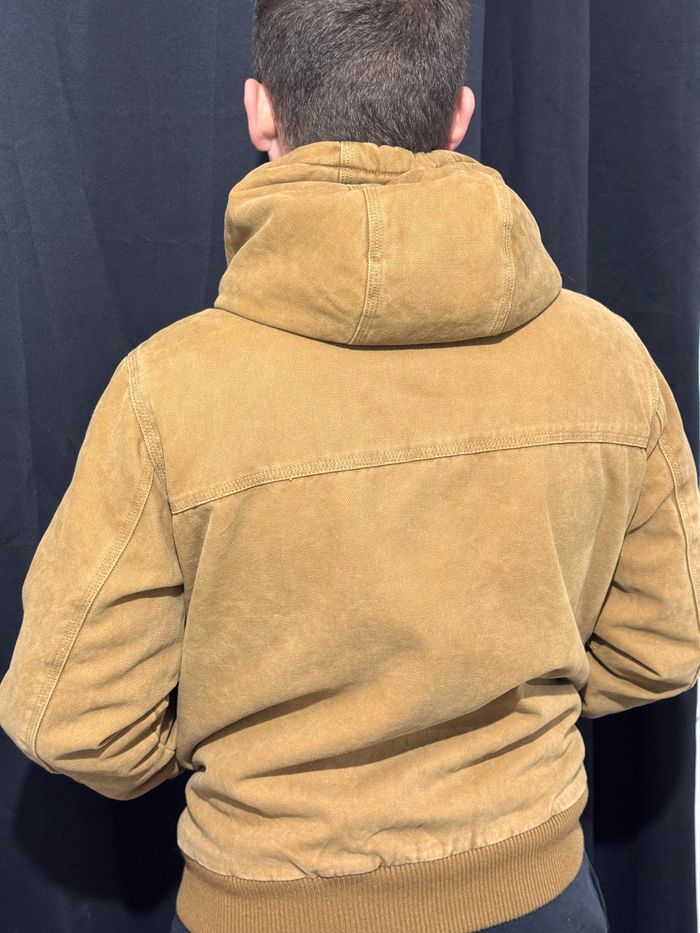 Veste vintage en sherpa beige, taille S/CH - photo numéro 4