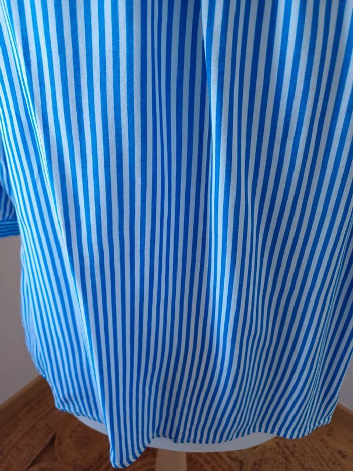 Blouse bleue rayée Camaieu taille L 40 - photo numéro 4
