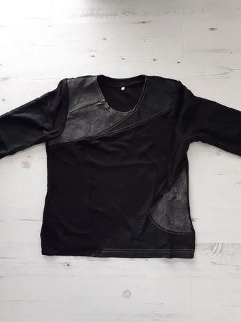 T-shirt femme  noir Taille 1 ( 36 )