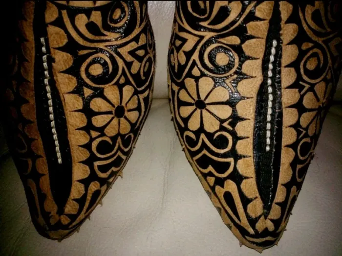 Babouches tt cuir 38 - photo numéro 2