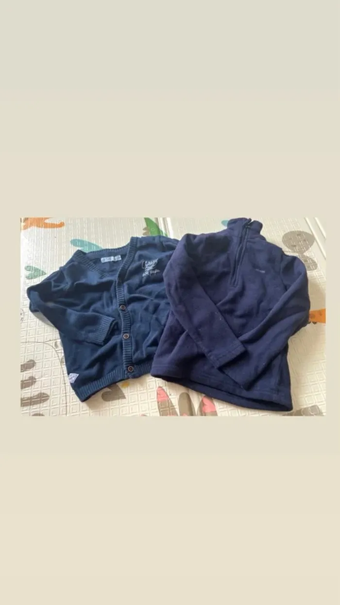 Ensemble chaud 24 mois – Polaire 2/3 ans & Gilet