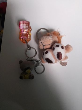 Lot de 3 porte clés
