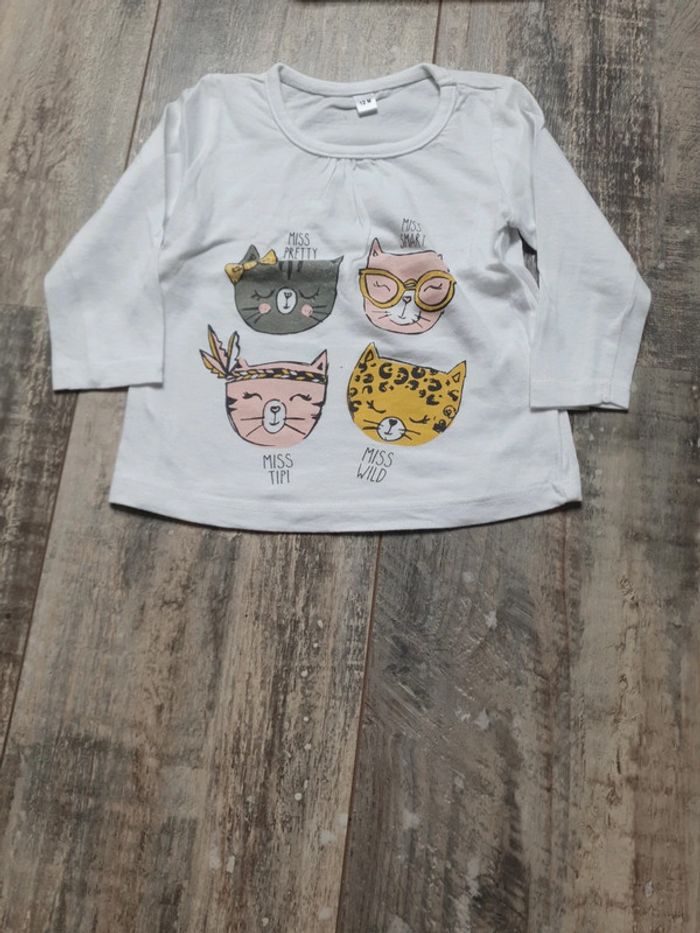 Lot de 3 tee shirt 12 mois - photo numéro 4