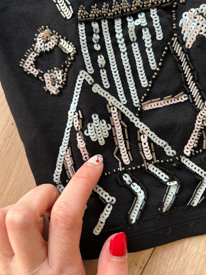 Robe noire avec perles Pimkie - photo numéro 4