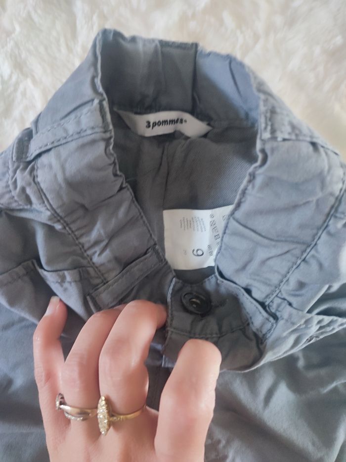 Pantalon gris 3 pommes taille 6 mois - photo numéro 2