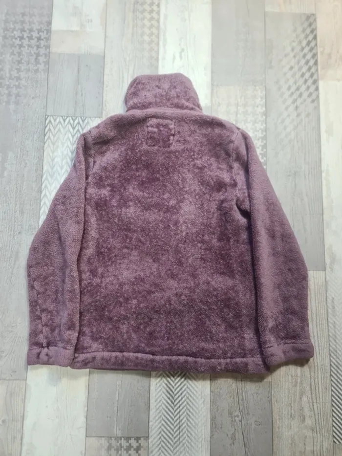 Pull Étam Polaire Doux T.M Veste Homewear Violet Mauve Fermeture Zip - photo numéro 2