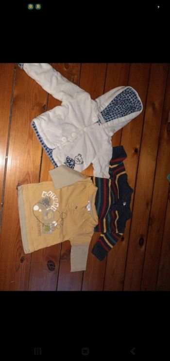 Lot pull et gilet 3 mois 60 cm