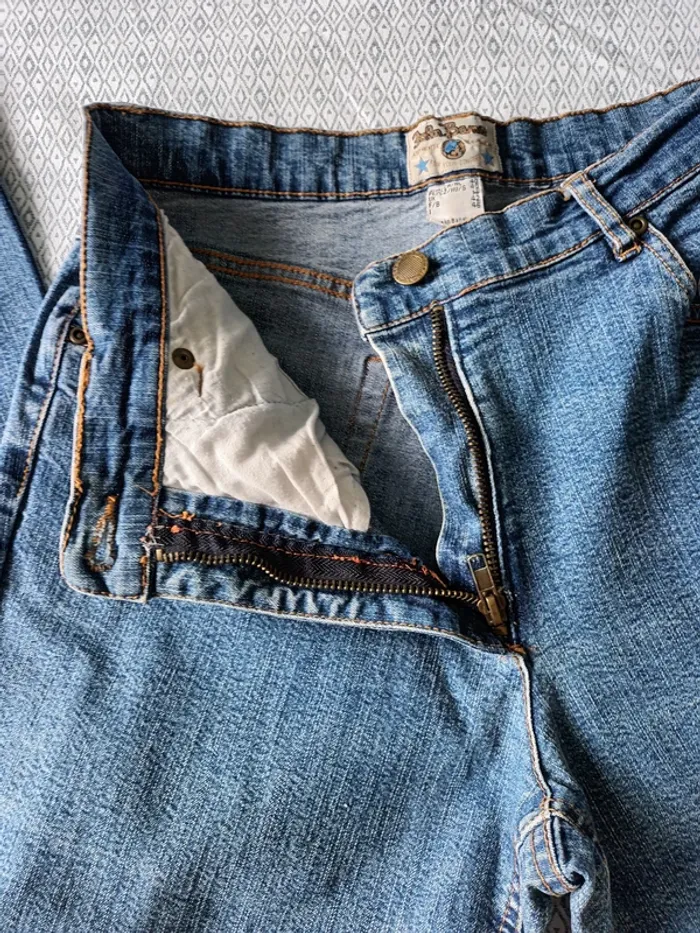Ancien jeans extensible bleu foncé - photo numéro 6
