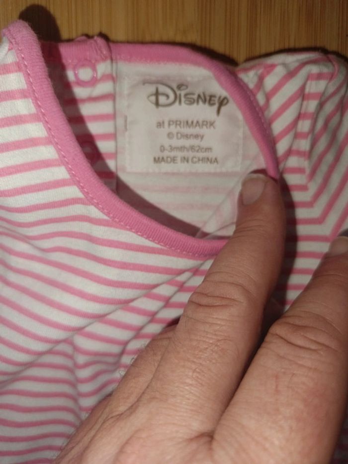 2 t shirt Disney fille 0/3m - photo numéro 3