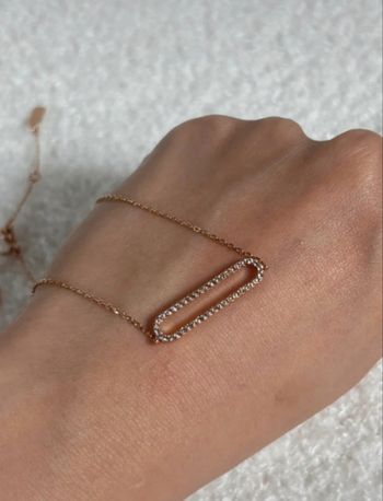 Collier doré My Jolie candle zircon Swarovski 