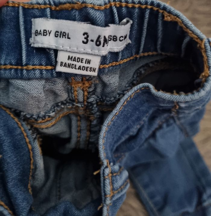Jean 3-6mois élastique à la taille - photo numéro 2