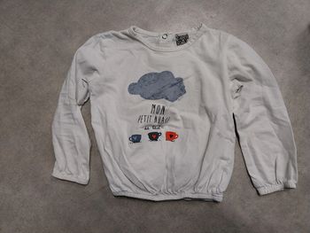 haut tee shirt manches longues fille 2 ans terre de marins