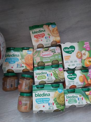 Lot petit pot bledina