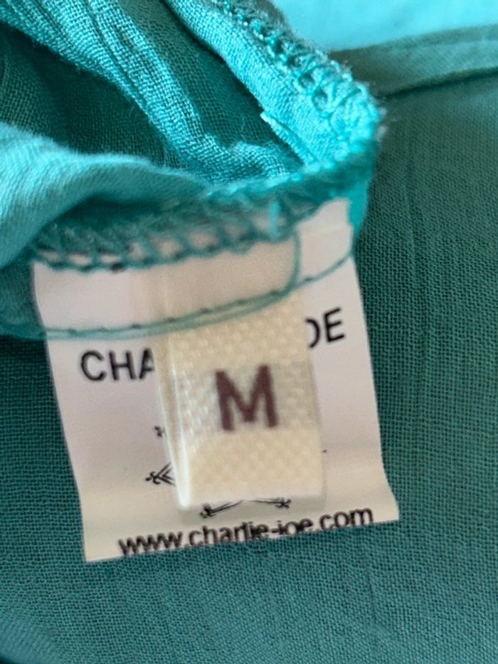 Haut turquoise perles 38 Charlie Joe - photo numéro 5