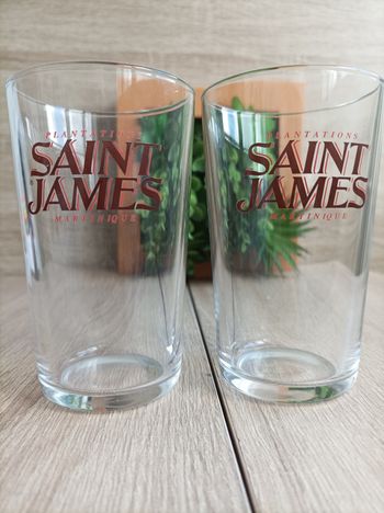 Lot 2 verres saint James 