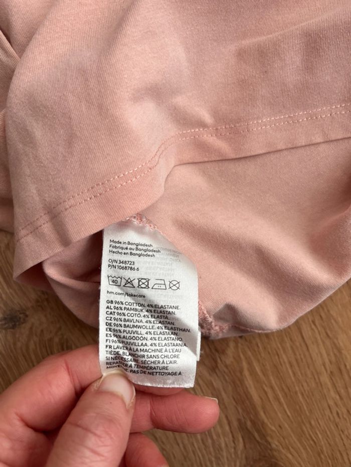 Tee shirt manches longues fille H&M 8/10 ans - photo numéro 6