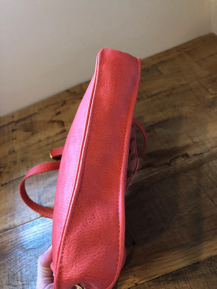 Sac bandoulière corail et tissu ananas - photo numéro 7