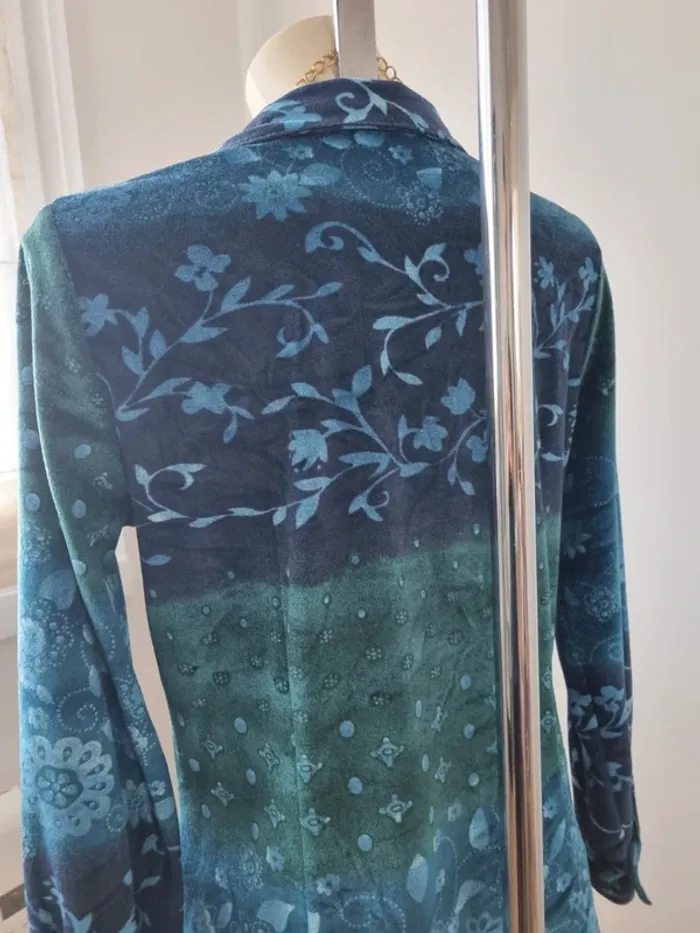 Chemise dégradé bleu vert Année '70 - photo numéro 5