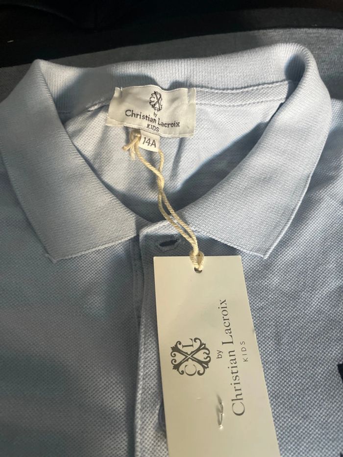 Polo manches courtes Christian Lacroix 14 ans neuf - photo numéro 4