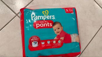 Couches Pampers taille 3 baby dry pants x32