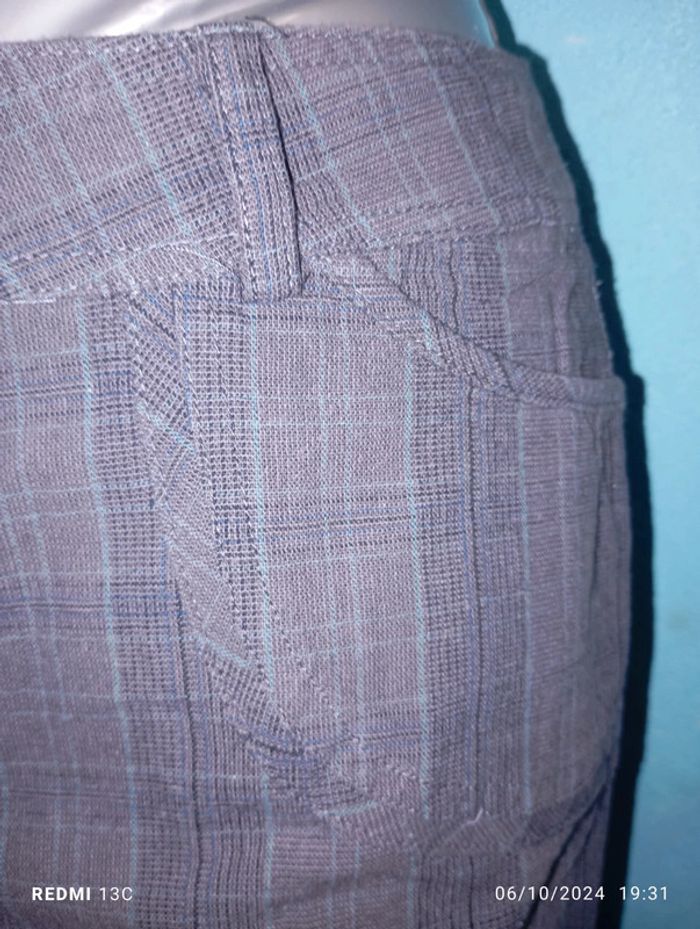 Pantalon tailleur motif taille 38 gris - photo numéro 4
