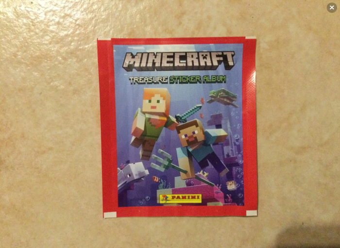 PANINI - MINECRAFT TREASURE ALBUM - LOT 20 POCHETTES NEUVES - photo numéro 2