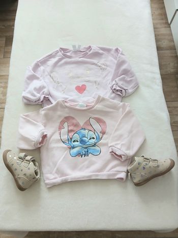 Lot de 2 pulls fille Orchestra disney 🤍🎀