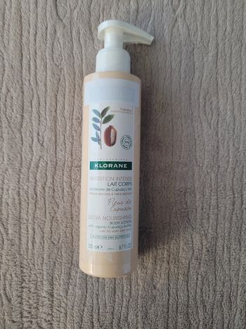 Lait pour le corps Klorane au beurre de Cupuacu Bio