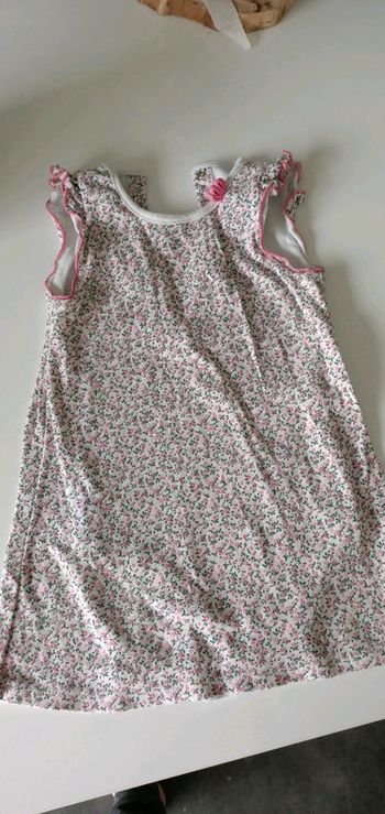 Robe petit bateau 24 mois body cousu à l'intérieur motif fleurs