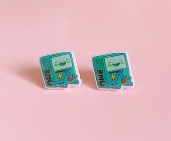 Boucles d’oreilles Fait main Kawaii Gaming BMO