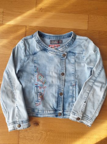 Jolie veste en jean zippée Orchestra 8 ans