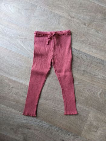 Legging coton bio rouge Monoprix 36 mois