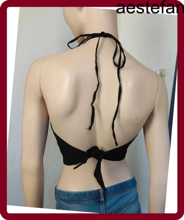 Crop top ou top bandanas noir - photo numéro 6