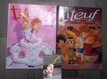 lot 2 BD titeuf + 1 figurine