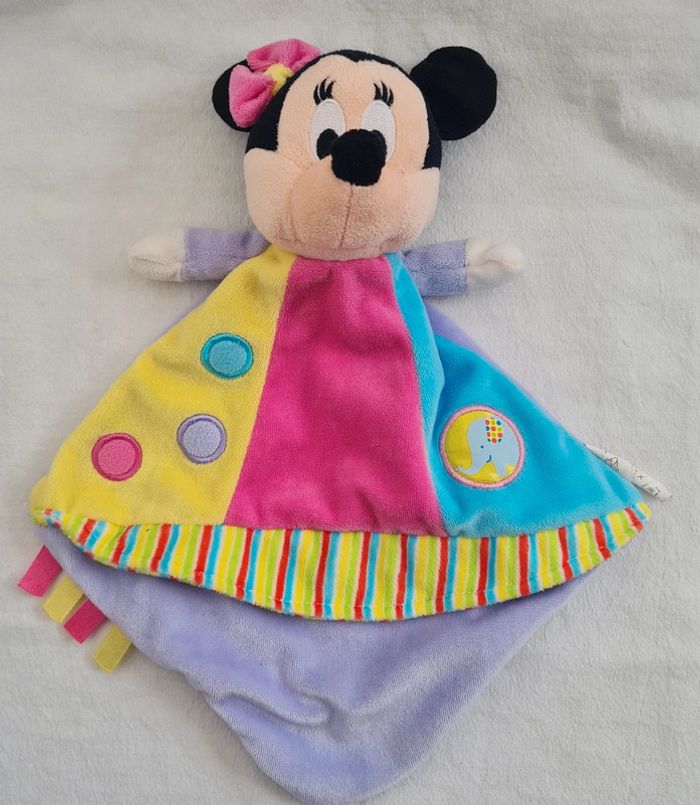 Doudou plat losange Minnie circus - Disney