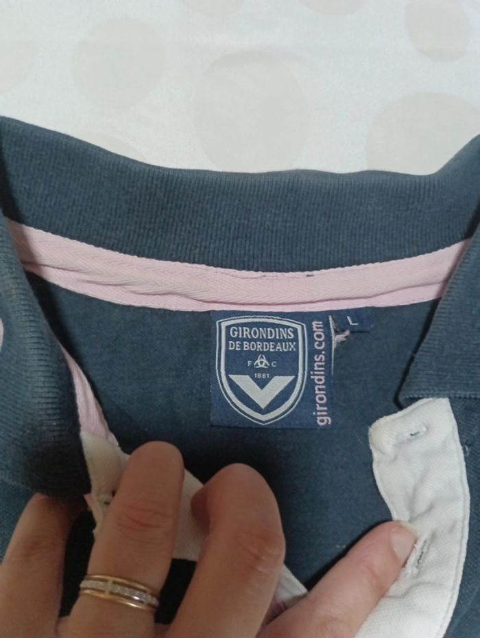 Tee shirt Polo homme manches courtes Girondins de Bordeaux taille L - photo numéro 4