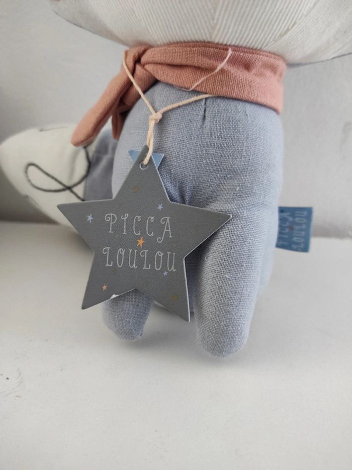 Renard bleu Picca & loulou peluche - photo numéro 3