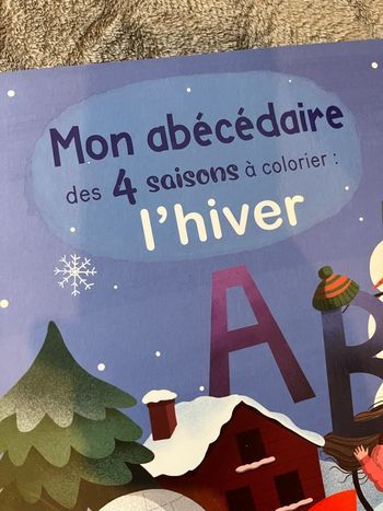 Mon abécédaire à colorier hiver Neuf