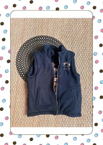 Doudoune marine gold réversible