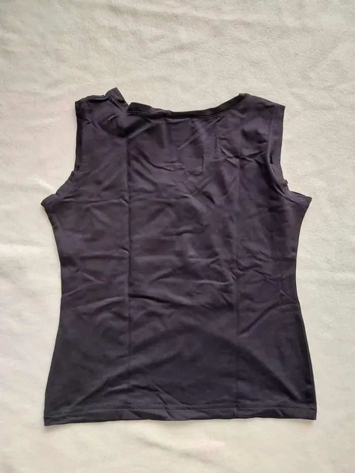 Haut noir tissu maillot bain T38 - photo numéro 5