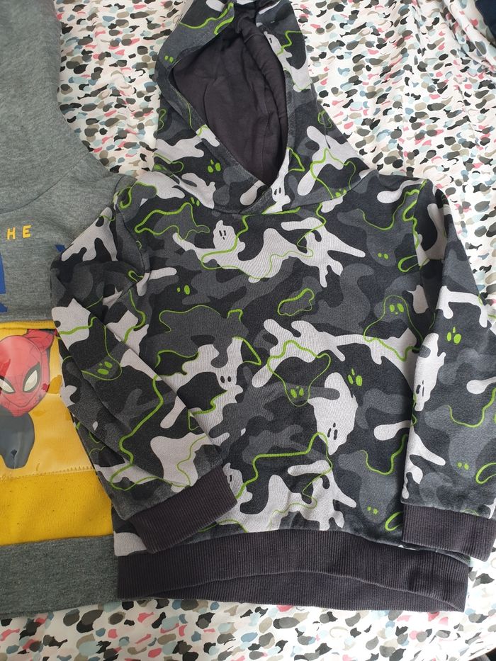 Lot de 2 sweats 4 ans spiderman et fantômes - photo numéro 2