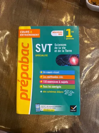 Livre, prépa bac SVT