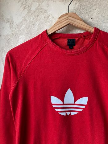T-shirt 3/4 rouge Adidas vintage S