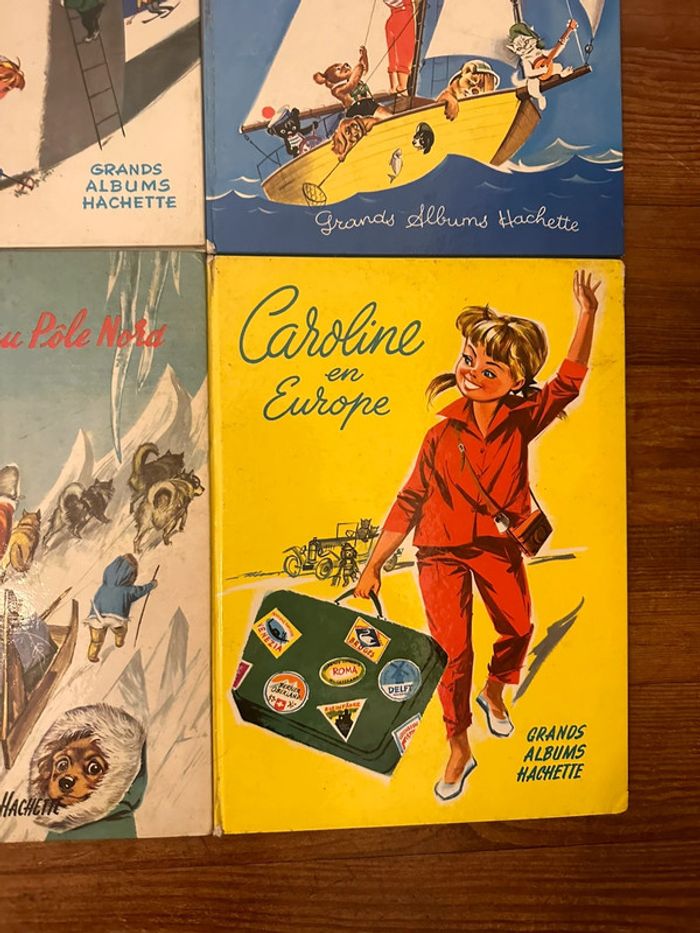 Lot de 10 Grands Albums anciens Caroline livres bd Hachette années 50-60-70 vintage - photo numéro 2
