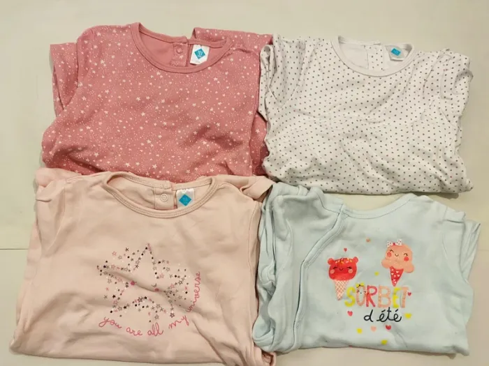 Lot 4 pyjamas fille 12 mois