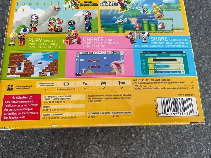 Super Mario Maker Wii U collector - photo numéro 3