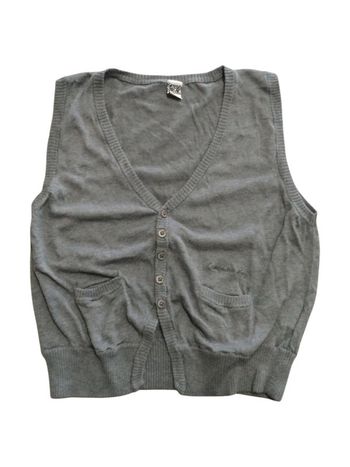 🎀 Gilet sans manches Gris - Tape à l'oeil - 10 ans